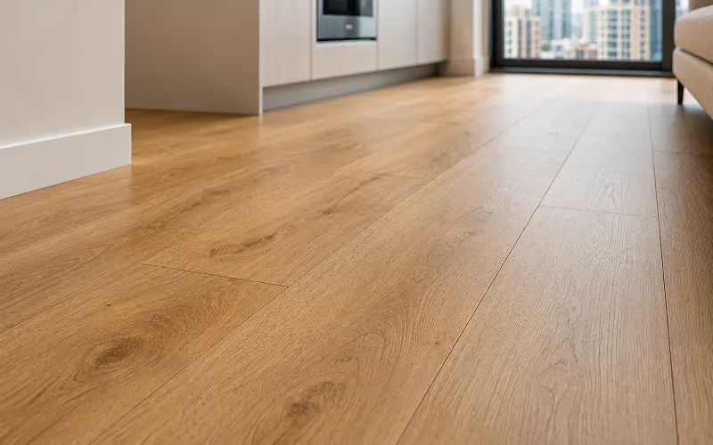 Vinyl plank wood-look flooring for Dubai apartment rental refresh and studio upgrades