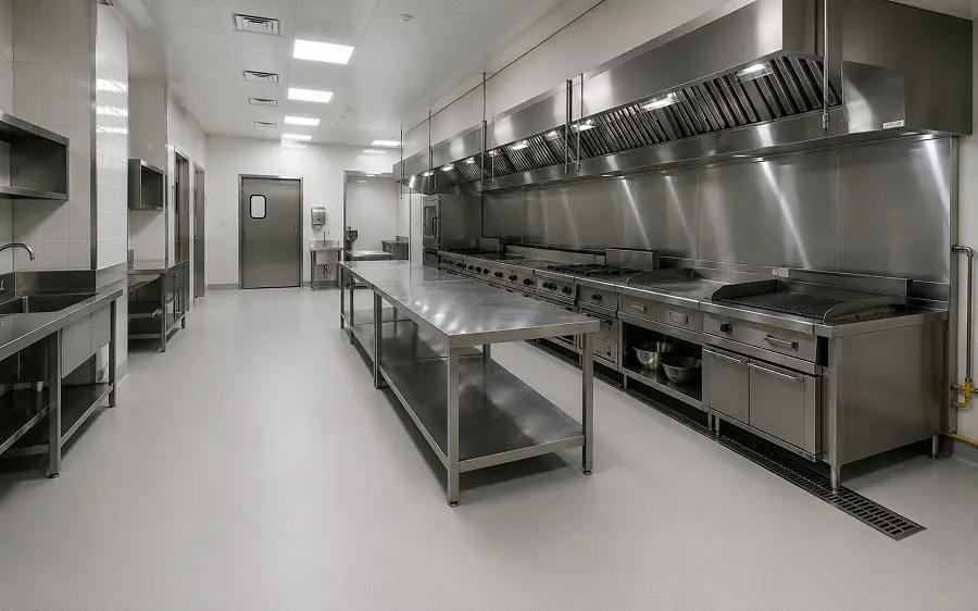 Restaurant and F&B vinyl flooring in a UAE dining venue