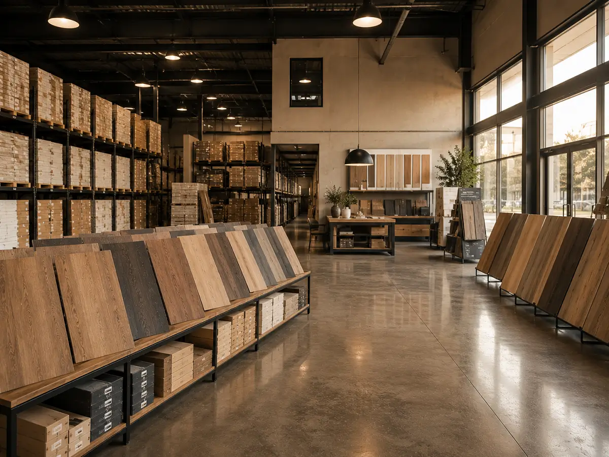 Urban Vinyl Flooring showroom and warehouse in Al Quoz Industrial Area 3 Dubai