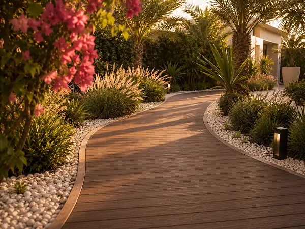 WPC decking garden application