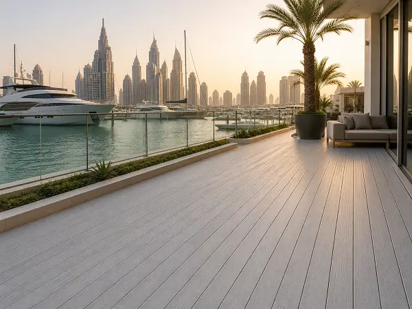 WPC decking marina application